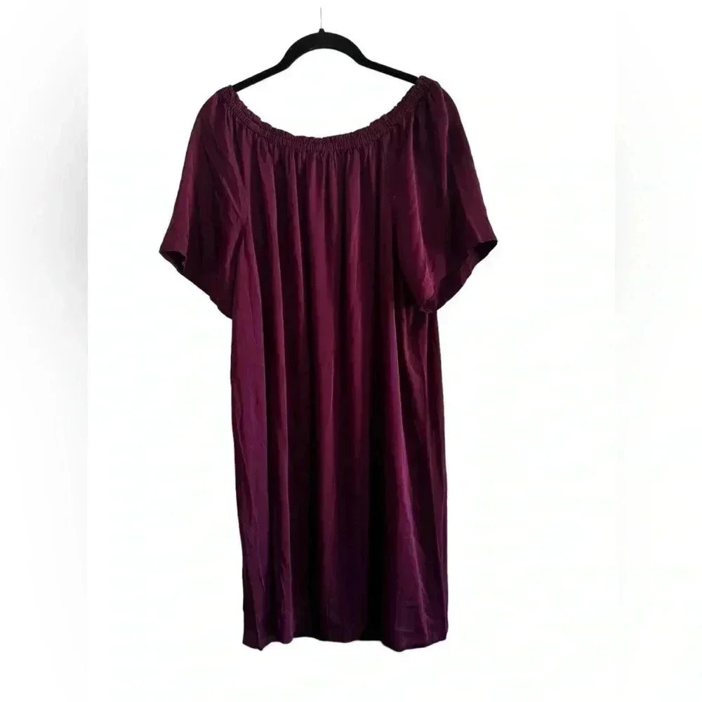 J.Jill Relaxed fit Elastic Neckline  Pullover Dress M